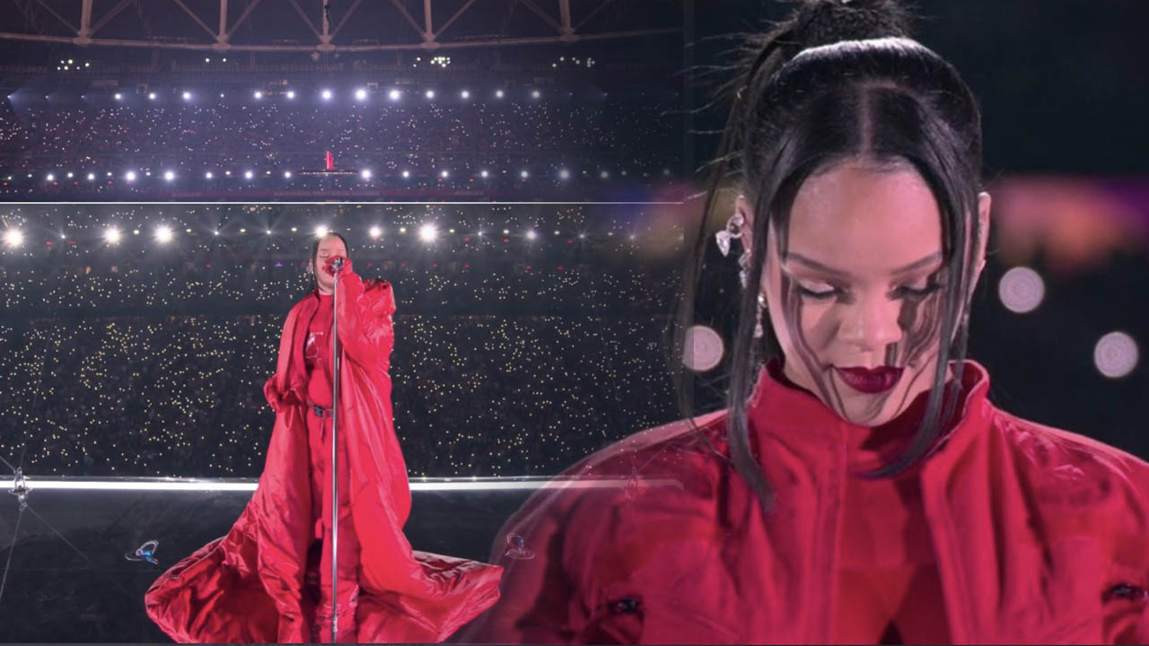 Rihanna enceinte de son deuxième enfant se produit au Super Bowl : performance et annonce