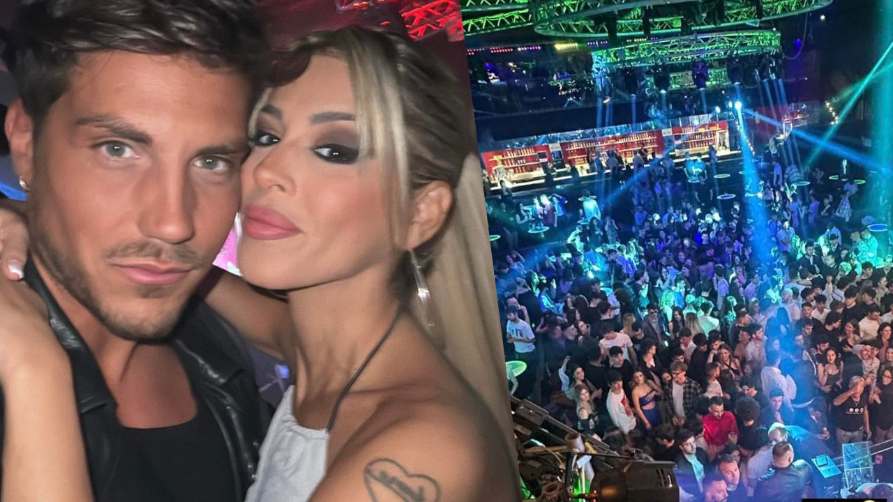 Oriana Marzoli invitée dans la discothèque, Daniele Dal Moro comme surprise dans le public