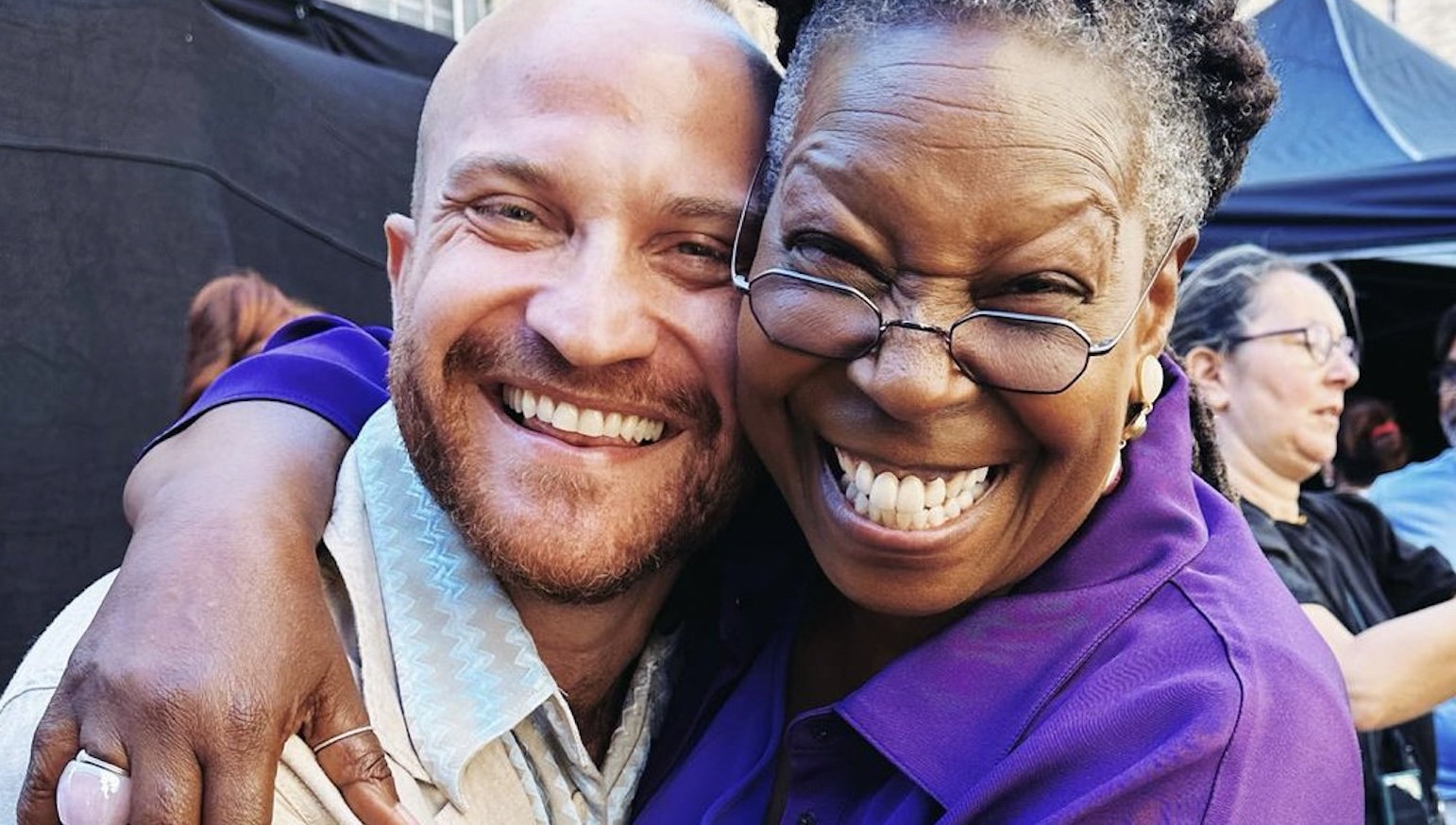 Paolo Camilli sur le tournage du nouveau film avec Whoopi Goldberg