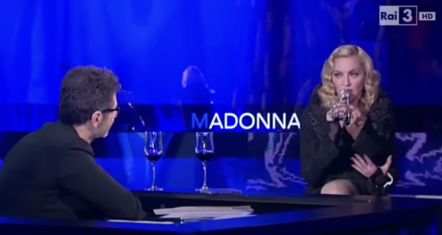 Madonna, les étranges demandes faites à Fazio à Che Tempo Che Fa