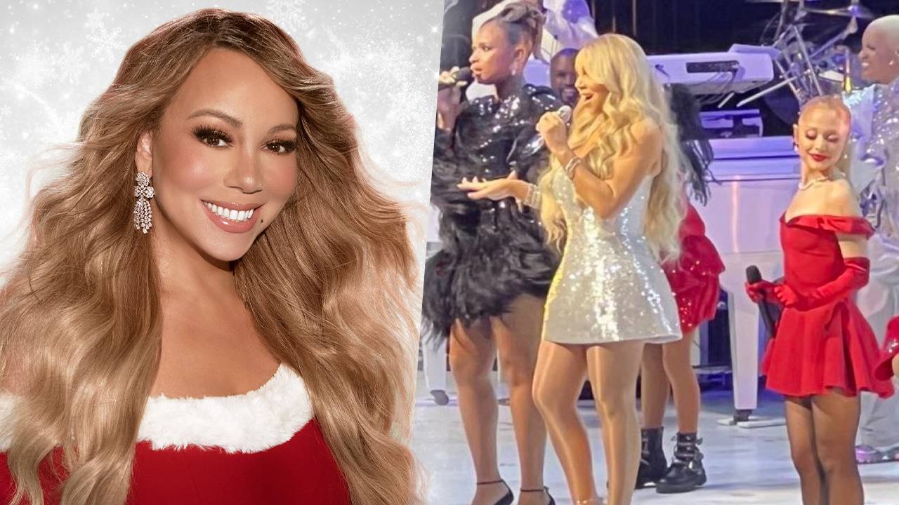Mariah Carey joue avec Ariana Grande et Jennifer Hudson