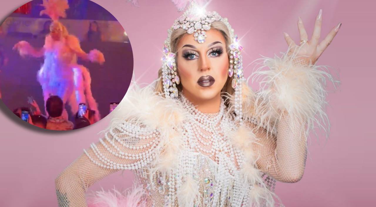 Sissy Lea tombe de scène le soir du Nouvel An, vidéo