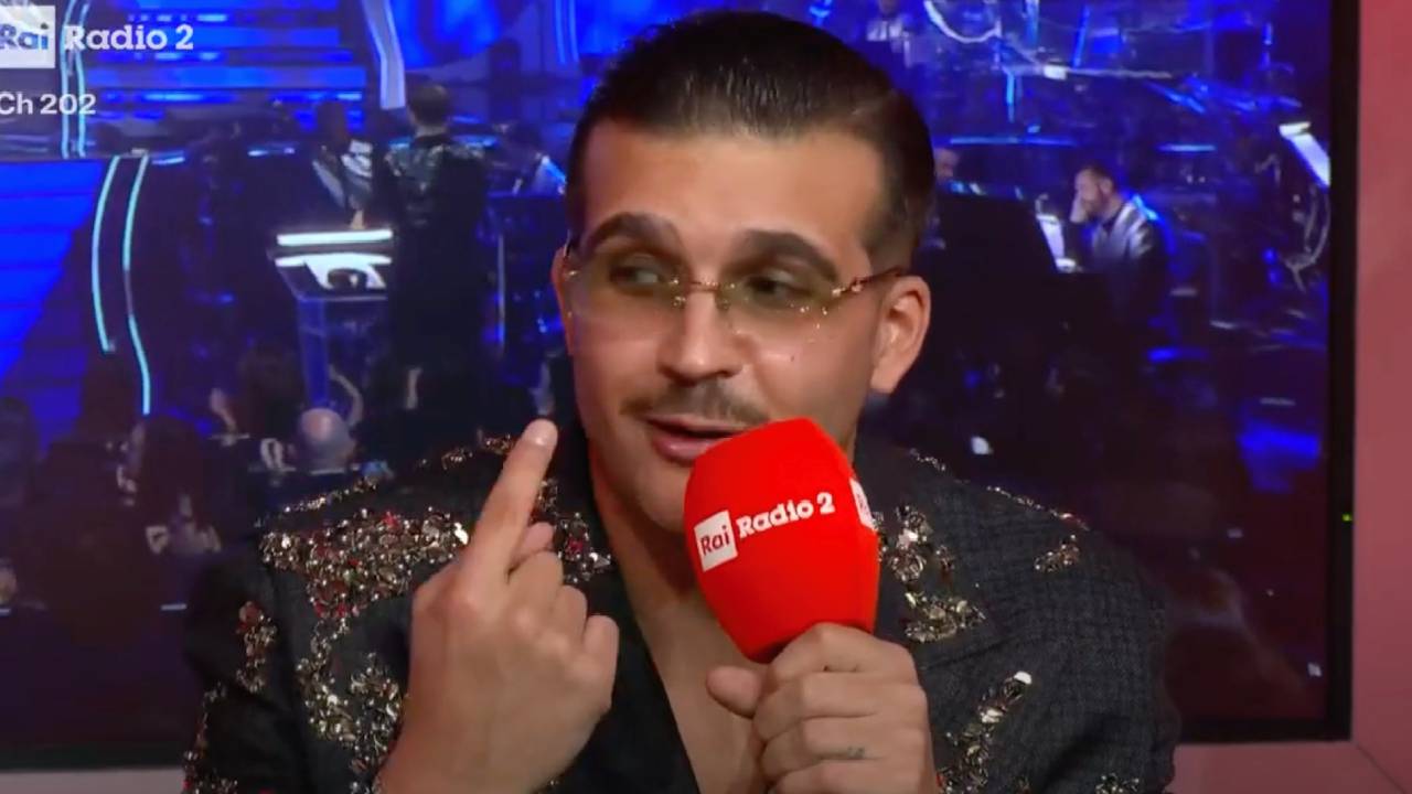 La première réaction de Geolier après sa deuxième place à Sanremo