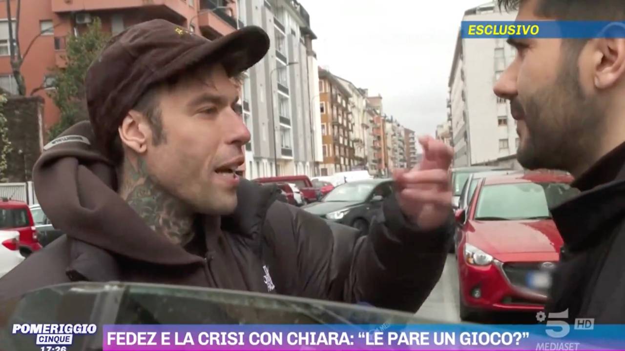 Les premiers mots de Fedez après la rupture avec Chiara : intervention sur Pomeriggio 5