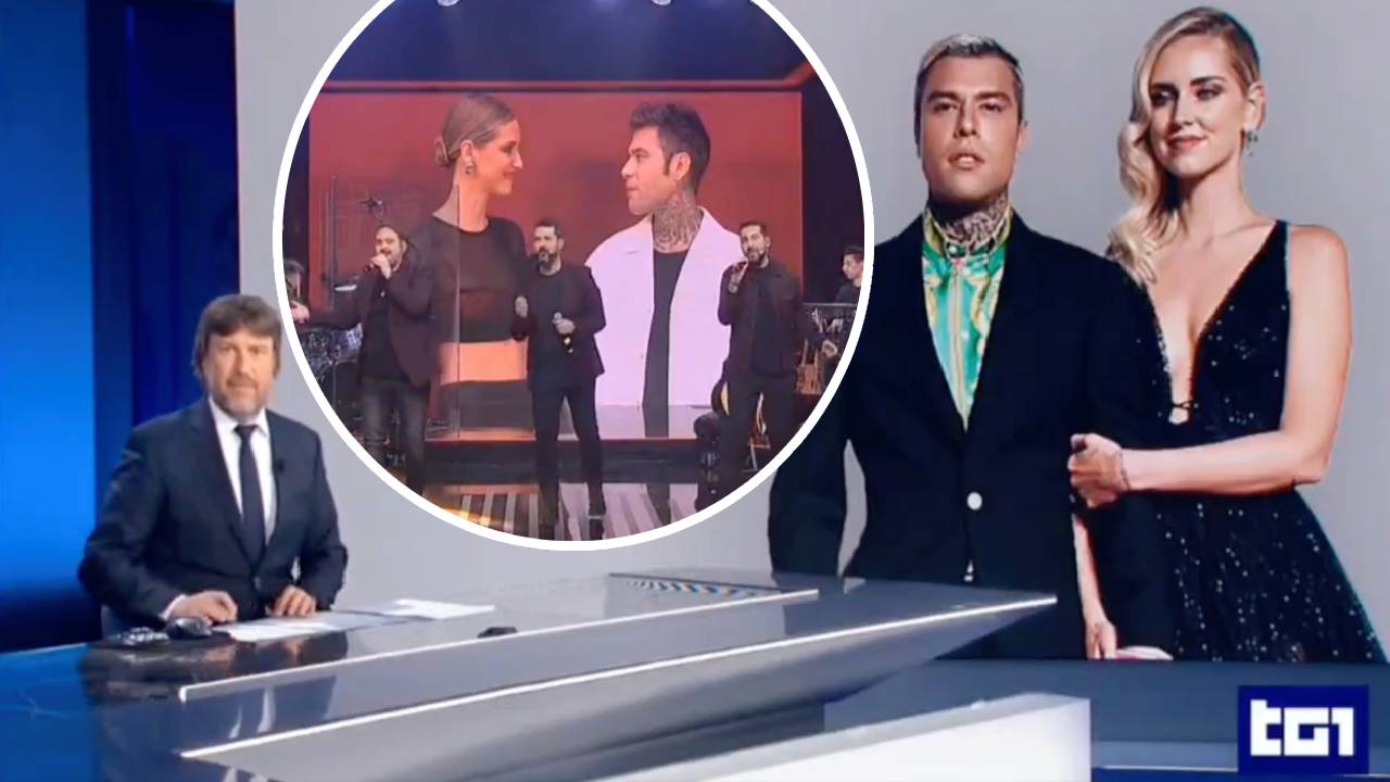 Séparation Ferragnez sur Rai : TG1 et chanson dédiée à la rupture