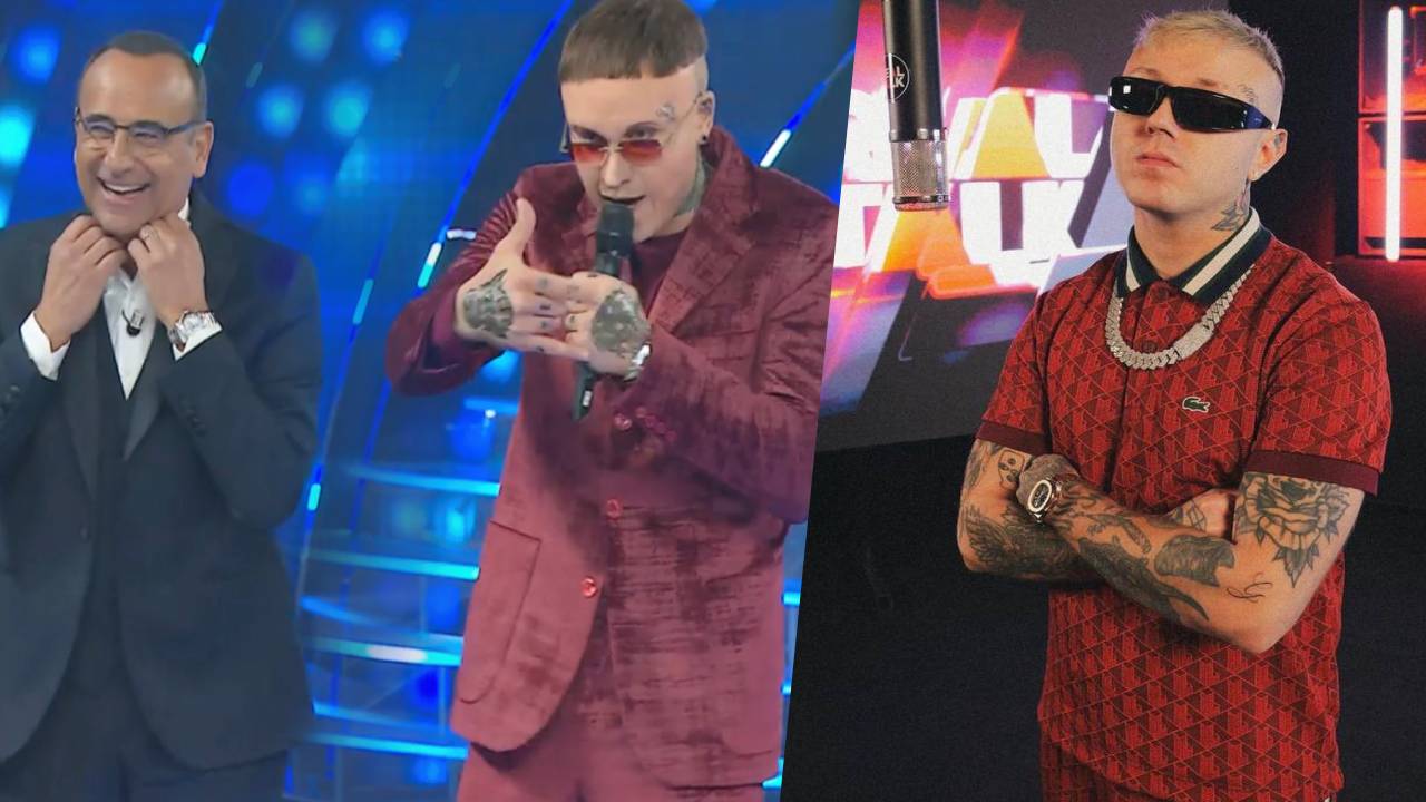 Tel ou tel Sanremo, lâche Lazza après l'imitation : "Mud Italy"