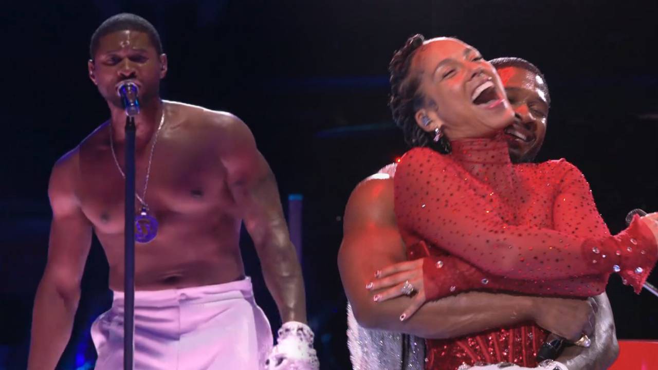Usher avec Alicia Keys au Super Bowl Halftime Show : la performance