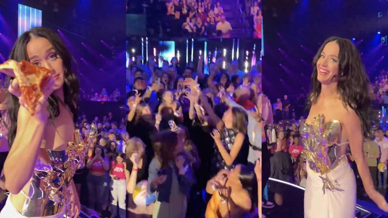 Katy Perry jette une part de pizza au public et les réactions ne sont pas celles attendues